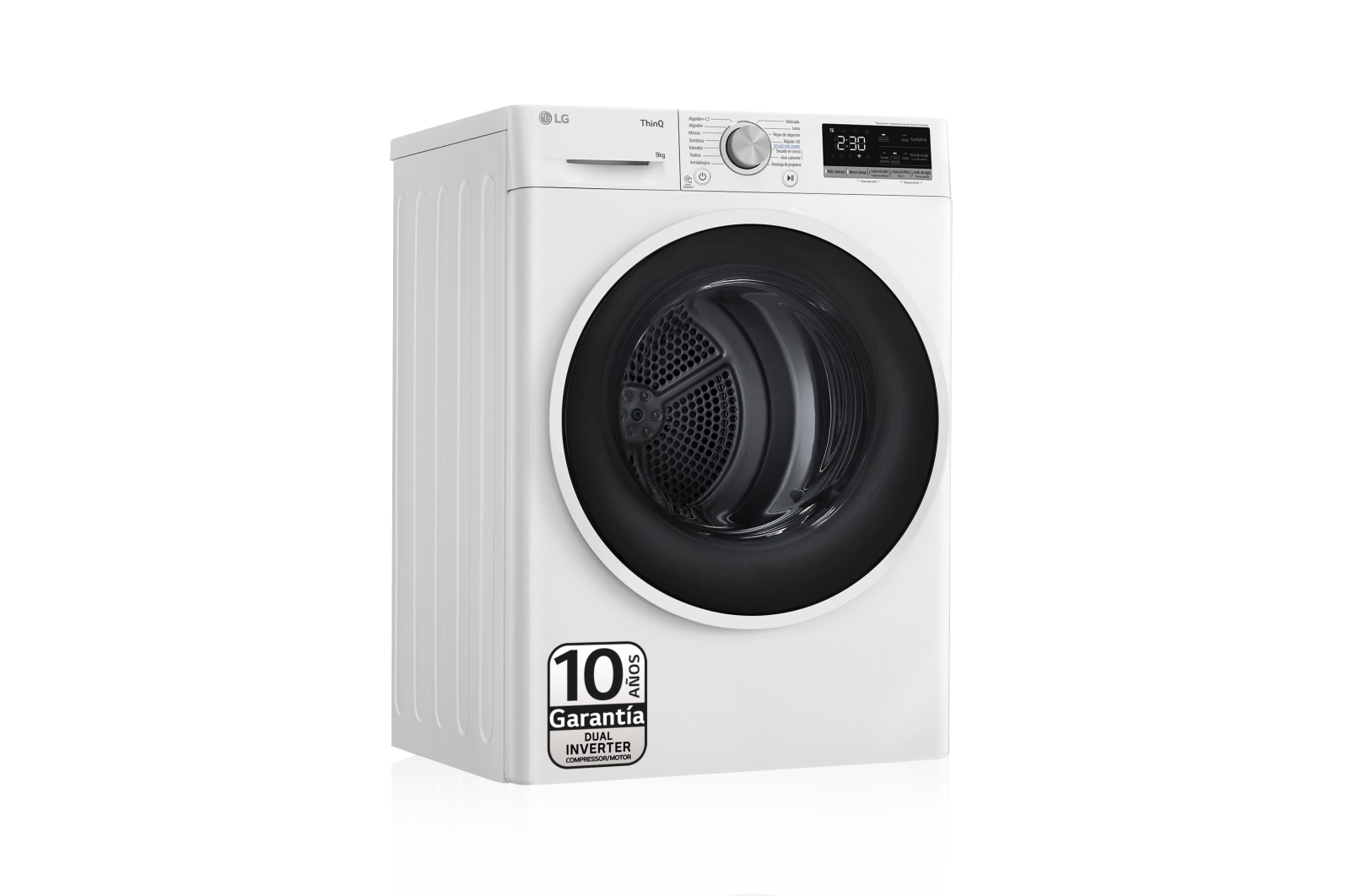 LG RH90V5AV6N Secadora vista frontal izquierda