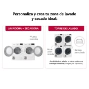 LG Secadora 9kg, C, con Bomba de calor Dual Inverter,  Blanca, Serie 500, RH90V5AV6N
