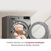 LG Outlet Secadora 9kg, A+++, con Bomba de calor Dual Inverter, Inox Antihuellas, Serie 900, RH90V9PV2N.OUTLET