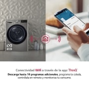 LG Outlet Secadora 9kg, A+++, con Bomba de calor Dual Inverter, Inox Antihuellas, Serie 900, RH90V9PV2N.OUTLET