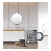 LG Outlet Secadora 9kg, A+++, con Bomba de calor Dual Inverter, Inox Antihuellas, Serie 900, RH90V9PV2N.OUTLET