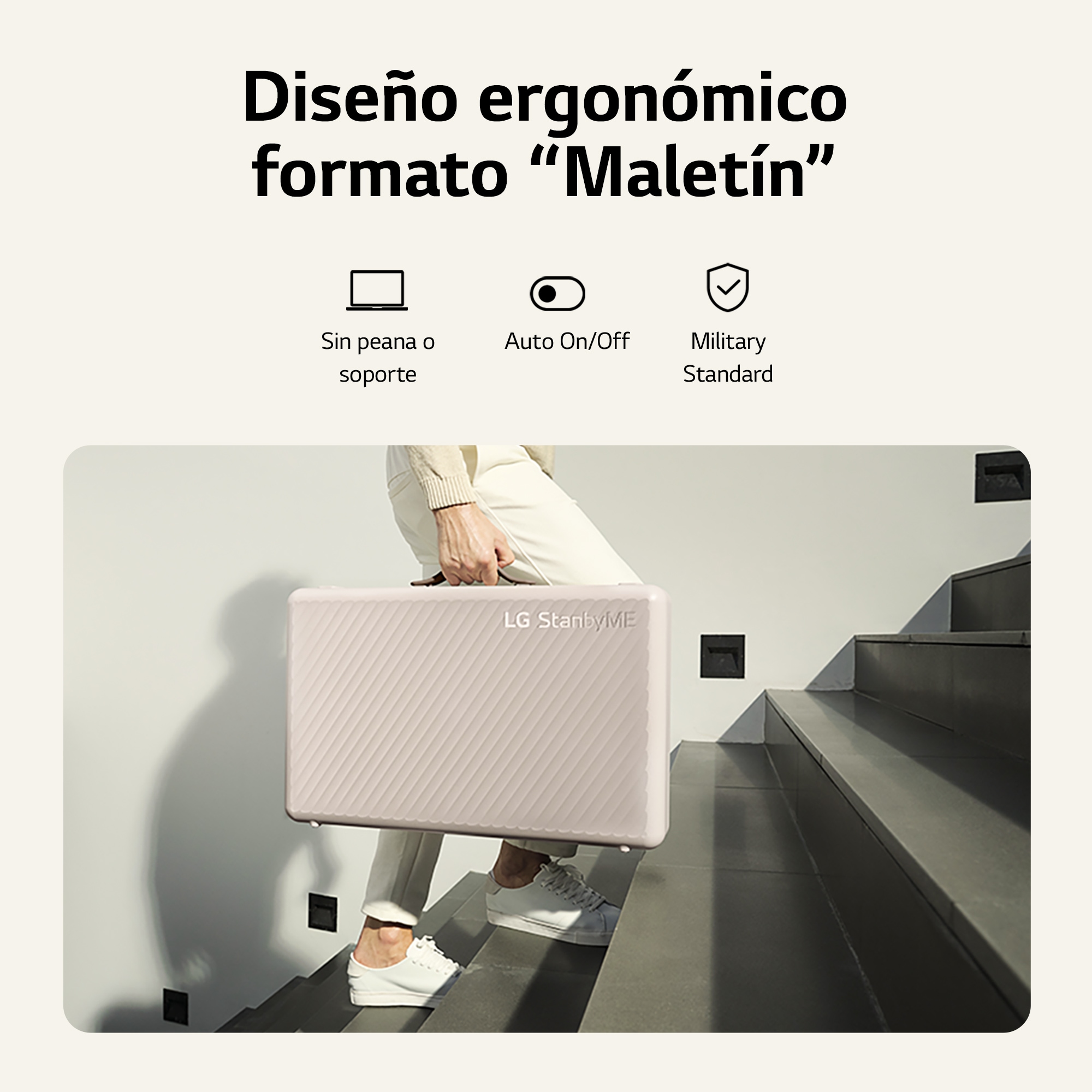 LG Stanbyme Go, el único Smart TV portátil y táctil que te acompa?a estés donde estés., 27LX5QKNA