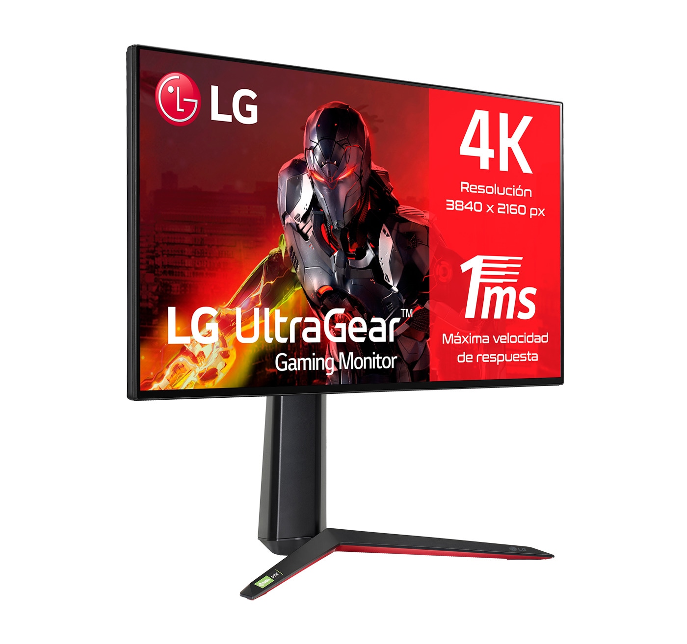 LG  LG 27GP950-B - Monitor Gaming LG UltraGear (Panel NanoIPS: 3840x2160, 400nit, 1000:1, DCI-P3>98%, 1ms); diag. 68,47cm; entr.: HDMI 2.1 x2, DPx1, USB-Ax3; AMD Freesync G-Sync Compatible, 27GP950-B