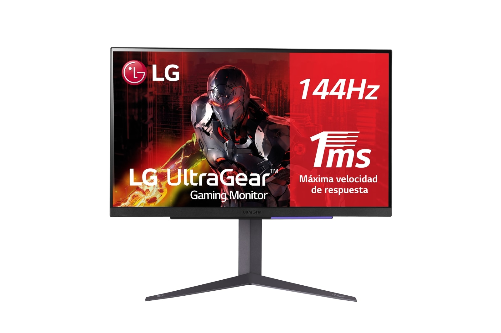 LG Monitor Gaming LG UltraGear? de 27 pulgadas | 4K UHD de 144Hz IPS con tiempo de respuesta de 1ms (GtG), Compatible con G-SYNC? y FreeSync? Premium, 27GR93U-B