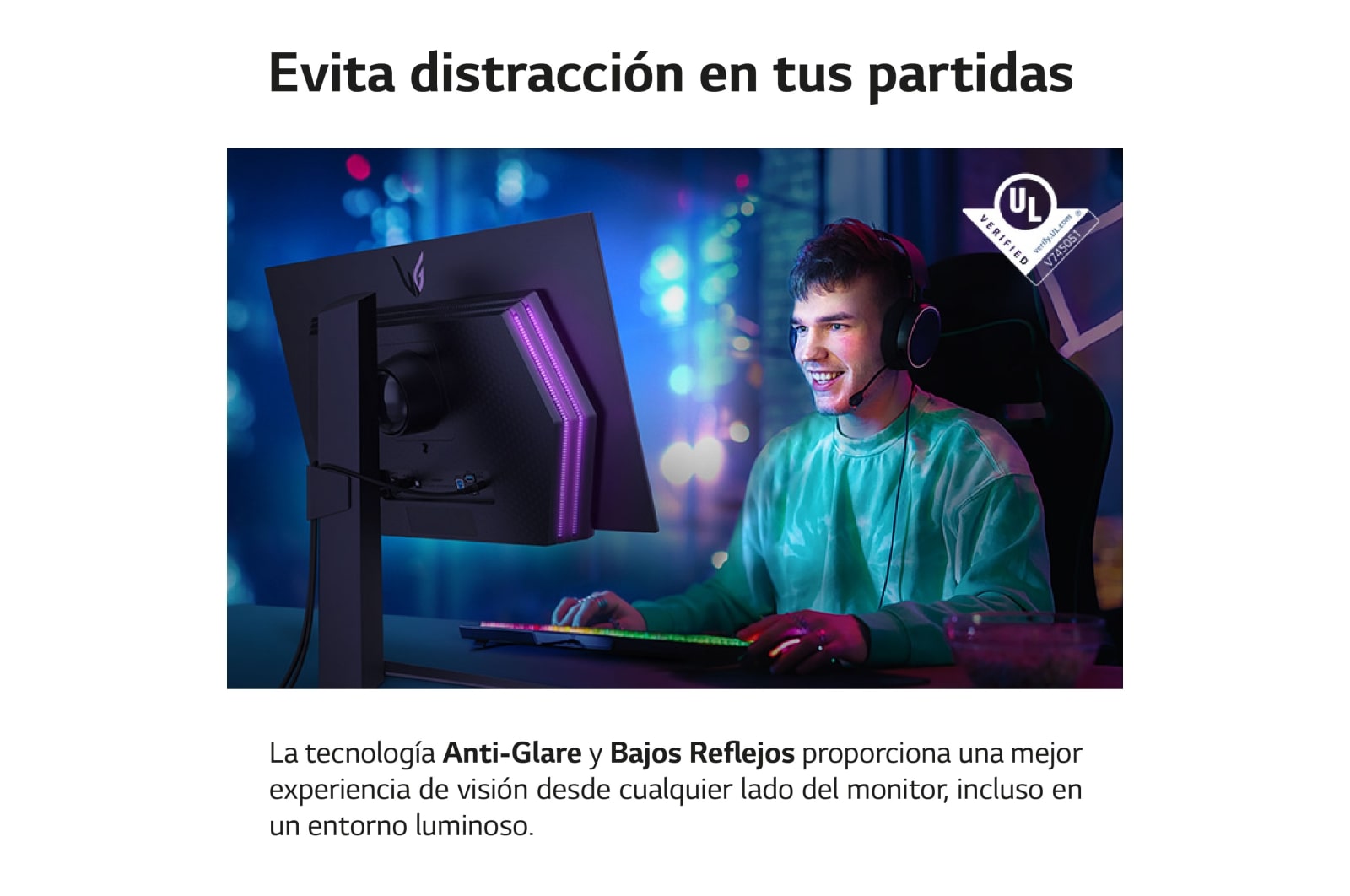 LG UltraGear? de 27 pulgadas Monitor Gaming OLED QHD de 240Hz | 0.03ms de tiempo de respuesta, Compatible con G-SYNC?, FreeSync? Premium, 27GR95QE-B