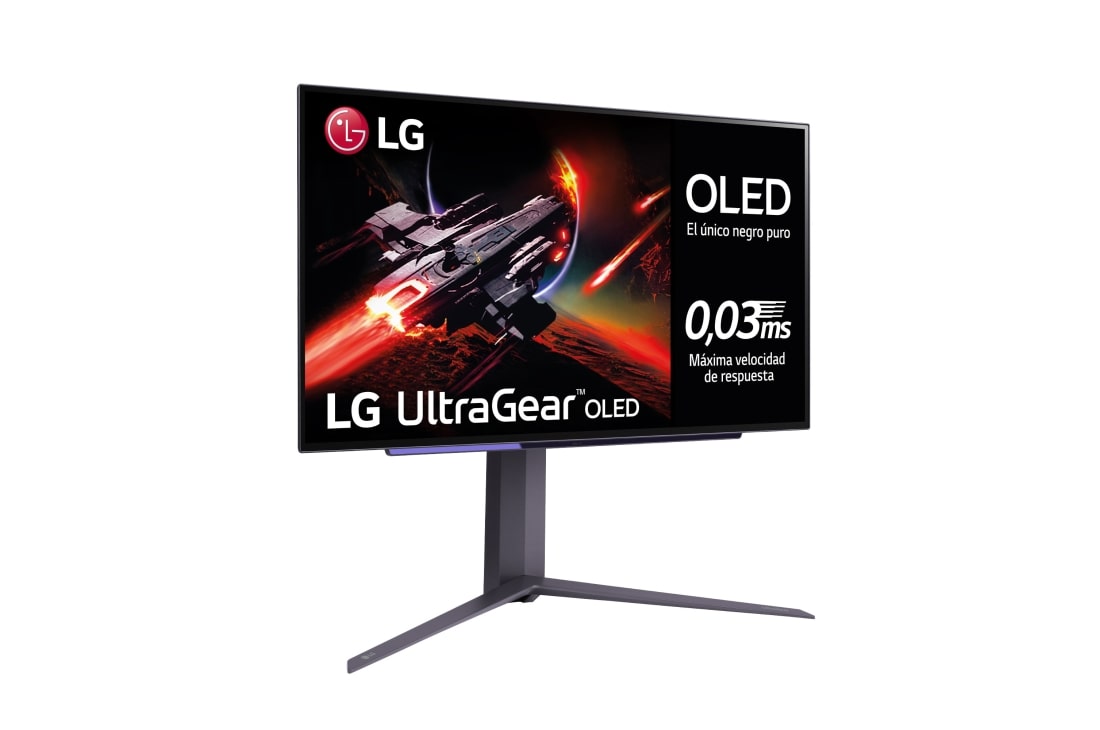 LG UltraGear? de 27 pulgadas Monitor Gaming OLED QHD de 240Hz | 0.03ms de tiempo de respuesta, Compatible con G-SYNC?, FreeSync? Premium, 27GR95QE-B