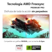 LG UltraGear? de 27 pulgadas Monitor Gaming OLED QHD de 240Hz | 0.03ms de tiempo de respuesta, Compatible con G-SYNC?, FreeSync? Premium, 27GR95QE-B