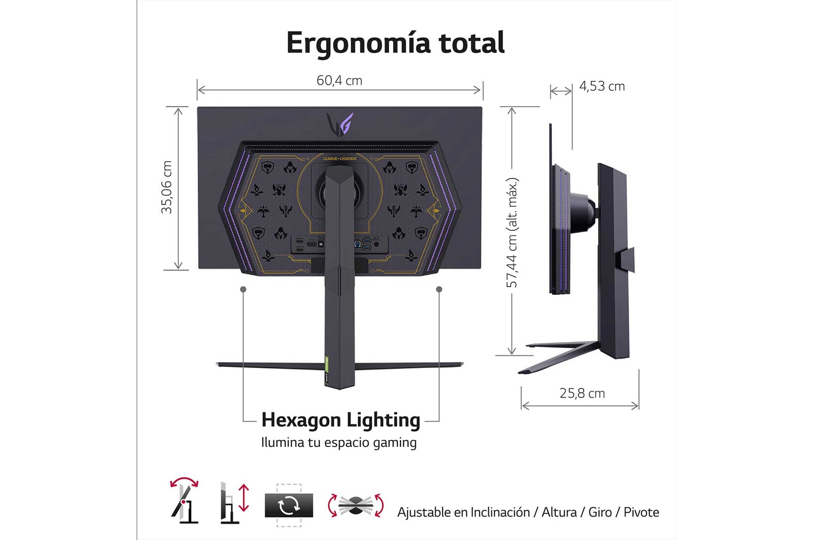 LG UltraGear? de 27 pulgadas Monitor Gaming OLED QHD de 240Hz | 0.03ms de tiempo de respuesta, Compatible con G-SYNC?, FreeSync? Premium, 27GR95QL-B