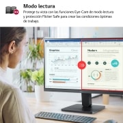 LG Monitor LG IPS: 1920 x 1080, 250 cd/m2, 3000:1, diag. 68.6 cm, FreeSync. Entrdas: 1xHDMI1.4, 1xD-Sub, VESA 100 x 100 mm, 27MR400-B