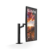 LG Monitor QHD LG Ergo? (Panel IPS: 2560 x 1440p, 16:9, 350cd/m2, 1000:1, sRGB >99%, 75Hz, 5ms); diag. 68,47cm; entradas: HDMI x2, DP x1, USB-A x2, USB-C x1 (P,D, 60W); altavoces 5W ; marcos ultrafinos, G, 27QN880P-B