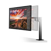 LG Monitor QHD LG Ergo? (Panel IPS: 2560 x 1440p, 16:9, 350cd/m2, 1000:1, sRGB >99%, 75Hz, 5ms); diag. 68,47cm; entradas: HDMI x2, DP x1, USB-A x2, USB-C x1 (P,D, 60W); altavoces 5W ; marcos ultrafinos, G, 27QN880P-B