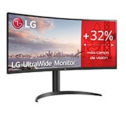 LG Monitor Ultrapanorámico 21:9 LG UltraWide (Panel VA: 3440x1440, 160Hz, 300cd/m2, 3000:1, sRGB>99%, curvo); AMD FreSync? Premium; 5ms (1ms con MBR); HDR10; Estabilizador de Negros; USB Type-C?., 34WP75CP-B