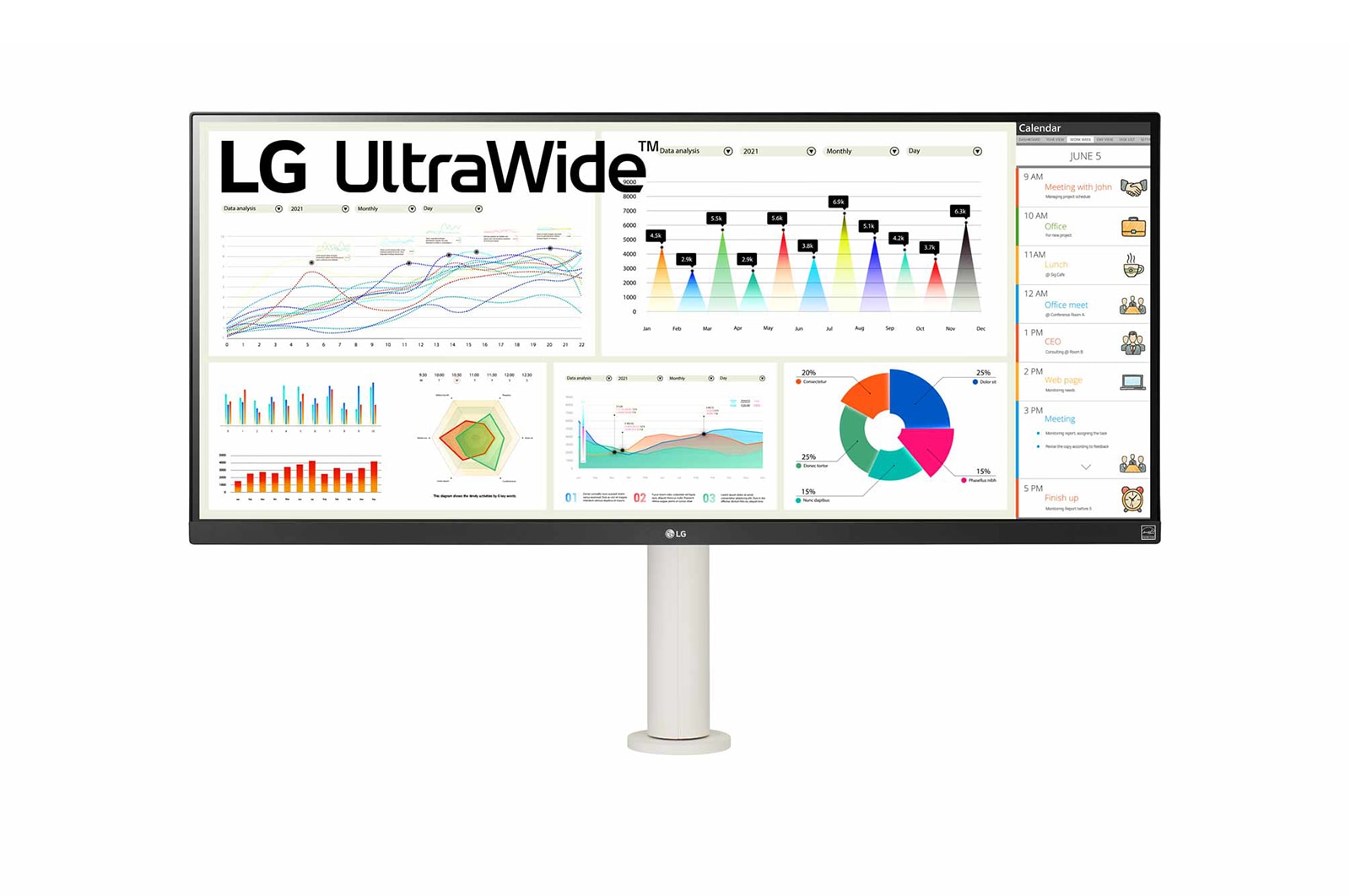 LG Monitor QHD UltraWide? 21:9 de 34" (2560 x 1080), 34WQ680-W