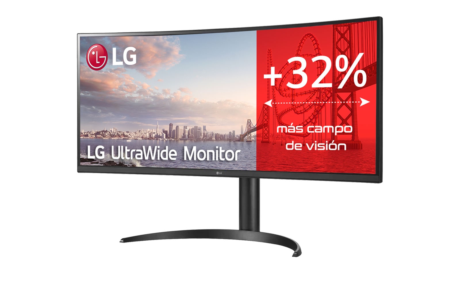 LG Monitor Ultrapanoramico 21:9 LG UltraWide (Panel IPS:3440x1440, 300cd/m2, 1000:1, sRGB >99%); diag. 86,42cm; entr.: HDMIx2; RJ45; 2PBP; Ajust. en inclinación., 34WQ75C-B