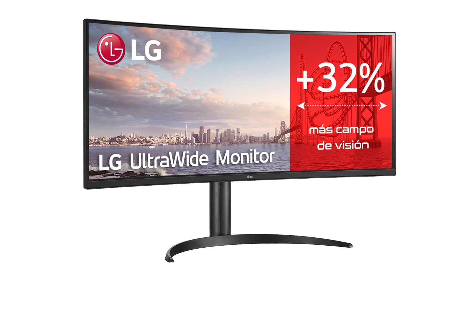 LG Monitor Ultrapanoramico 21:9 LG UltraWide (Panel IPS:3440x1440, 300cd/m2, 1000:1, sRGB >99%); diag. 86,42cm; entr.: HDMIx2; RJ45; 2PBP; Ajust. en inclinación., 34WQ75C-B