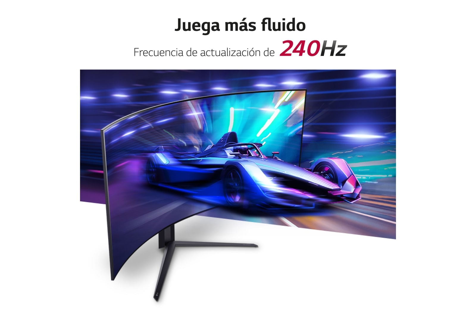 LG UltraGear? de 45 pulgadas Monitor Gaming Curvo OLED WQHD de 240Hz | 0.03ms tiempo de respuesta, Compatible con G-SYNC?, FreeSync? Premium Pro, 45GR95QE-B