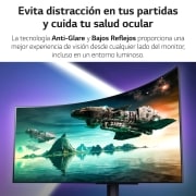 LG UltraGear? de 45 pulgadas Monitor Gaming Curvo OLED WQHD de 240Hz | 0.03ms tiempo de respuesta, Compatible con G-SYNC?, FreeSync? Premium Pro, 45GR95QE-B
