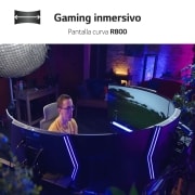 LG UltraGear? de 45 pulgadas Monitor Gaming Curvo OLED WQHD de 240Hz | 0.03ms tiempo de respuesta, Compatible con G-SYNC?, FreeSync? Premium Pro, 45GR95QE-B