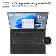 LG Laptop ligero gram de 14 pulgadas con 32GB de RAM Intel? Core? Ultra 7 | Windows 11, pantalla IPS antirreflejos, 14Z90S-G.AD76B