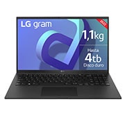 LG gram 15Z90Q Windows 11 Home - Portátil ultraligero de 39,6cm (15") FHD 16:9 IPS (1,1kg, autonomía 13h. Intel EvoTM i7 12a gen., Iris Xe,  16GB RAM, 512GB SSD NVMe) Negro - Teclado Espa?ol, 15Z90Q-GAA75B