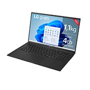 LG gram 15Z90Q Windows 11 Home - Portátil ultraligero de 39,6cm (15") FHD 16:9 IPS (1,1kg, autonomía 13h. Intel EvoTM i7 12a gen., Iris Xe,  16GB RAM, 512GB SSD NVMe) Negro - Teclado Espa?ol, 15Z90Q-GAA75B