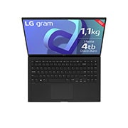 LG gram 15Z90Q Windows 11 Home - Portátil ultraligero de 39,6cm (15") FHD 16:9 IPS (1,1kg, autonomía 13h. Intel EvoTM i7 12a gen., Iris Xe,  16GB RAM, 512GB SSD NVMe) Negro - Teclado Espa?ol, 15Z90Q-GAA75B