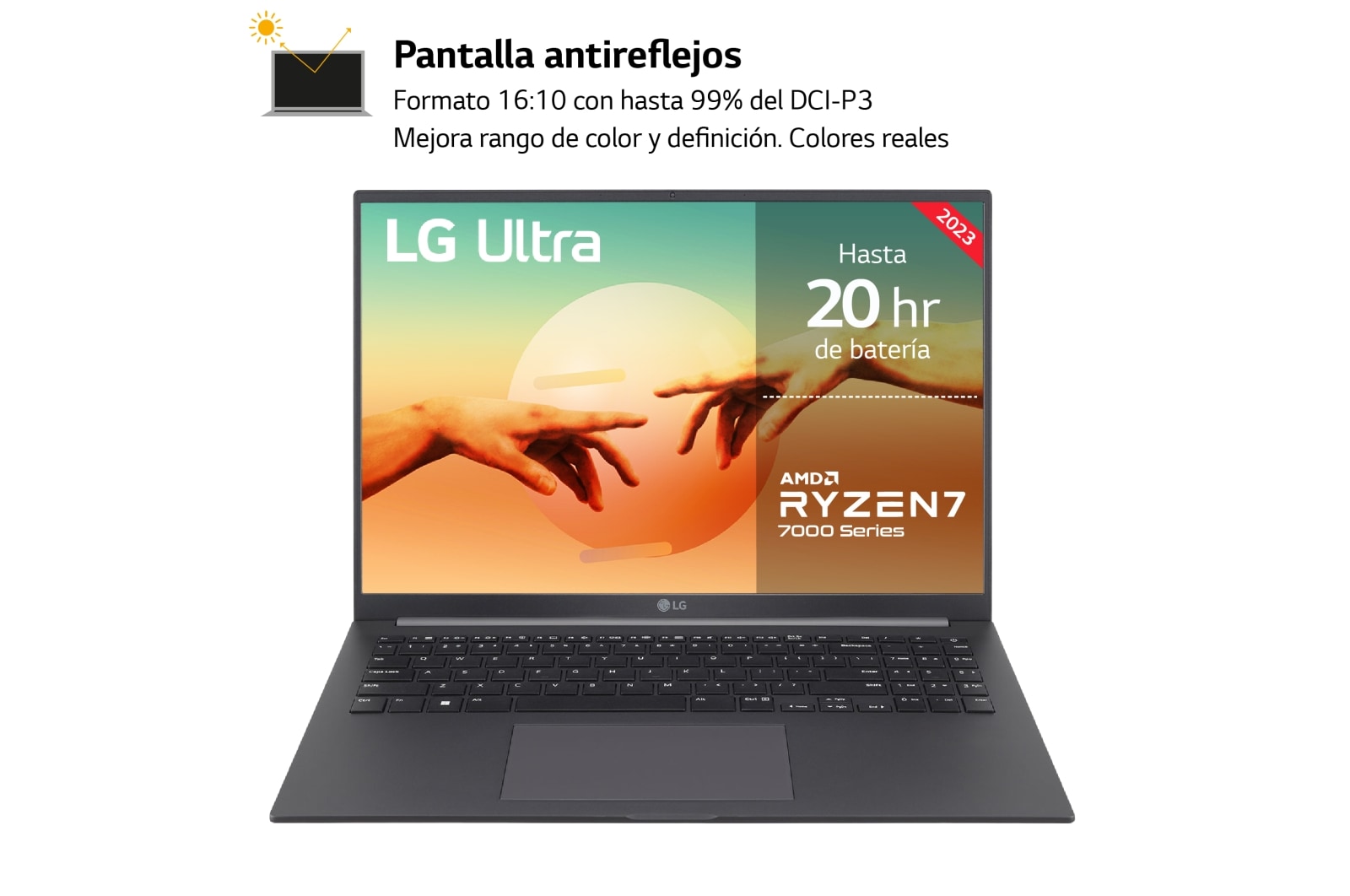 LG Ultra 16U70R/ Windows 11 Home/ R7/ 16GB/ 1TB SSD/ 1,6Kg/ 20h , 16U70R-G.AA79B