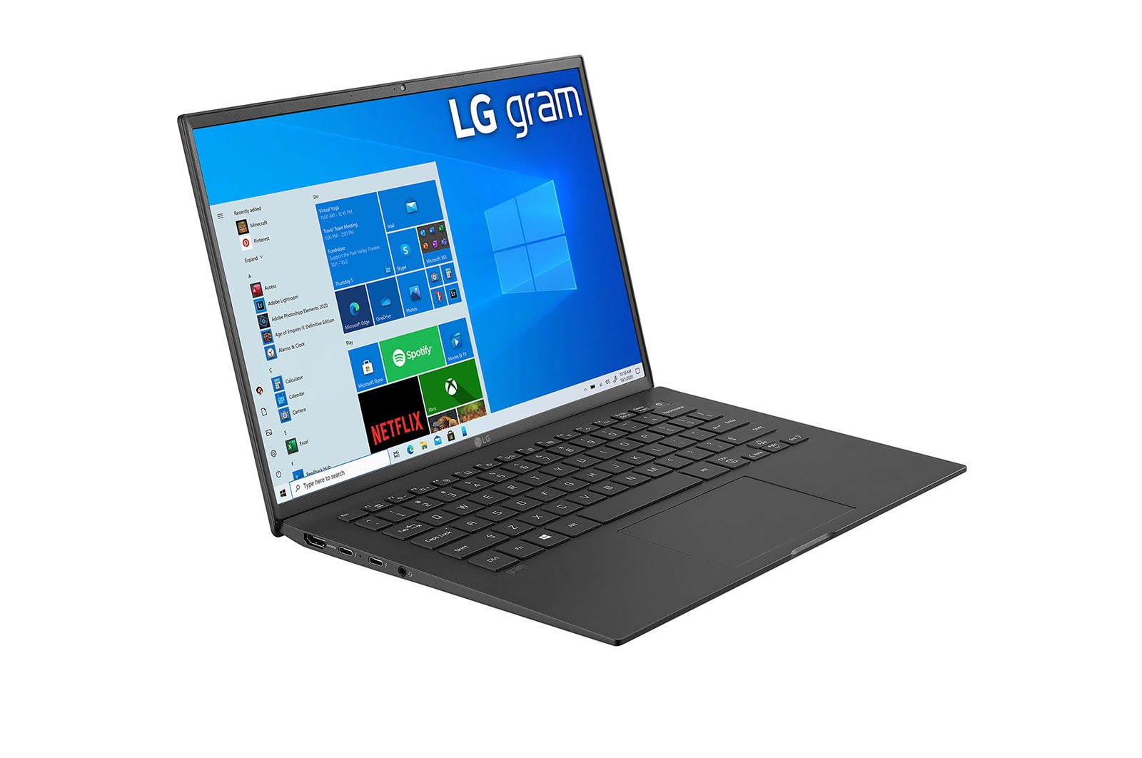 LG gram 16Z90P Windows 10 Pro (LG recomienda Windows 11 Pro para empresa) - Portátil ultraligero de 40,6cm (16") WQXGA 16:10 IPS (1,1Kg, autonomía 16,5h, Intel EvoTM i7 11a gen., Iris Xe,  16GB RAM, 512GB SSD NVMe) Negro - Teclado Espa?ol, 16Z90P-G-AP77B