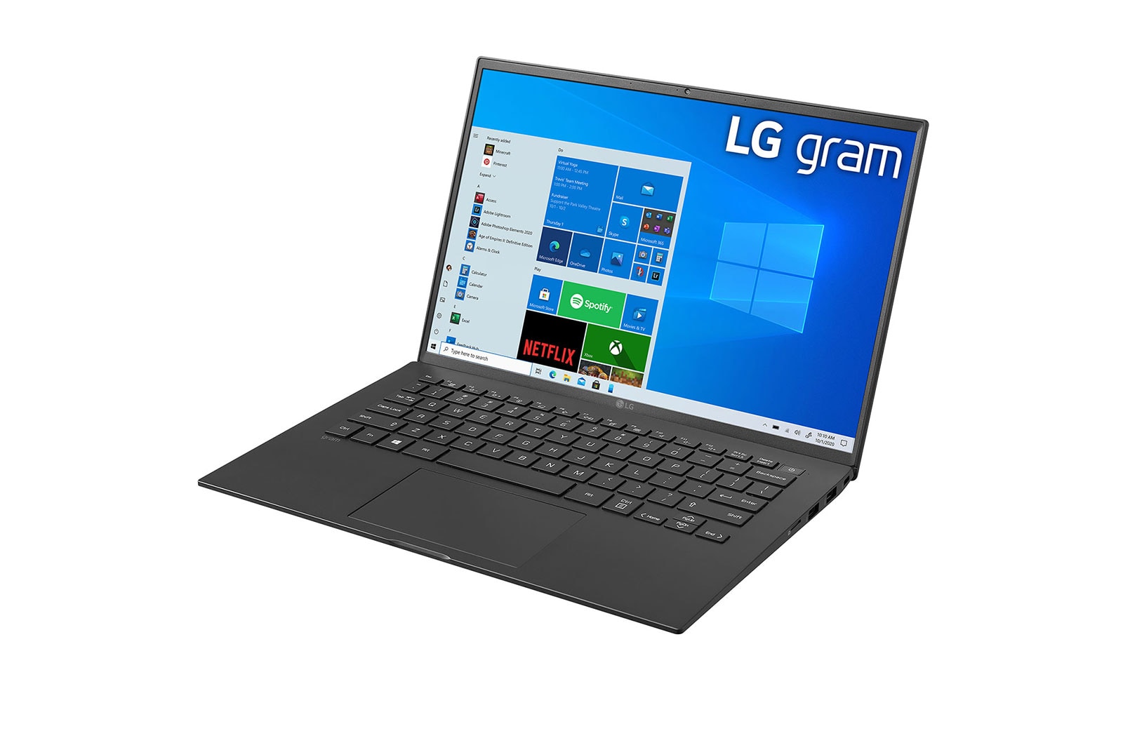 LG gram 16Z90P Windows 10 Pro (LG recomienda Windows 11 Pro para empresa) - Portátil ultraligero de 40,6cm (16") WQXGA 16:10 IPS (1,1Kg, autonomía 16,5h, Intel EvoTM i7 11a gen., Iris Xe,  16GB RAM, 512GB SSD NVMe) Negro - Teclado Espa?ol, 16Z90P-G-AP77B