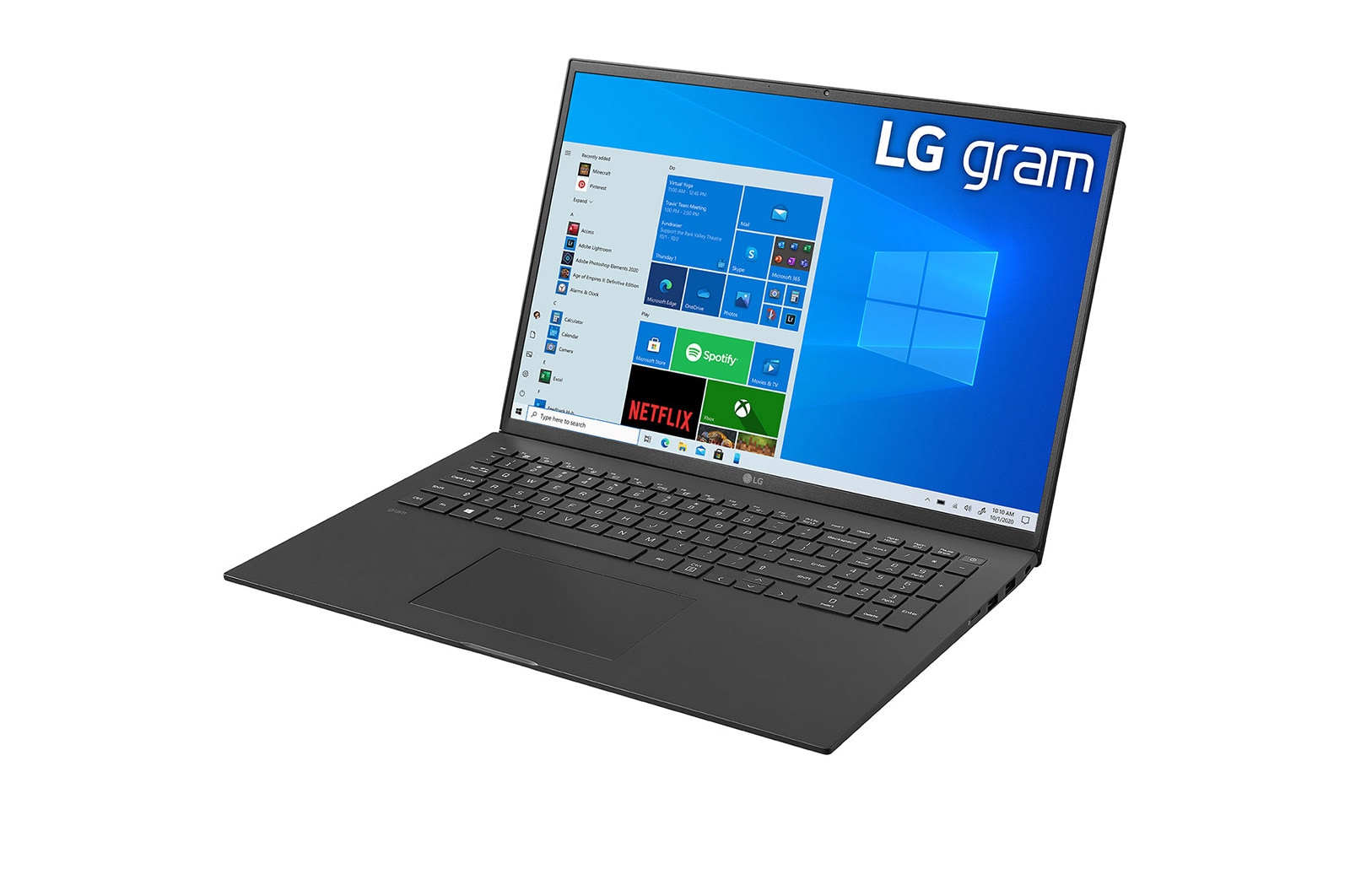 LG gram 17Z90P Windows 10 Home - Portátil ultraligero de 43,2cm (17") WQXGA 16:10 IPS (1,3 Kg, autonomía 15h, Intel EvoTM i7 11a gen., Iris Xe,  16GB RAM, 512GB SSD NVMe) Negro - Teclado Espa?ol, 17Z90P-G-AA78B