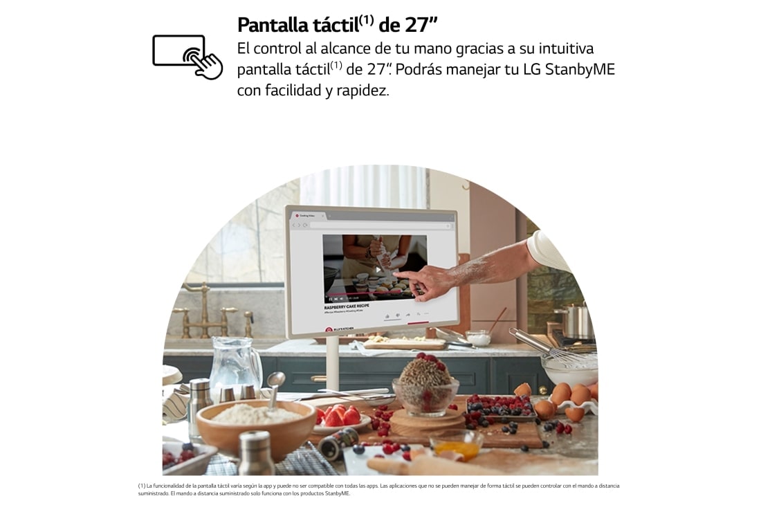 LG  LG StanbyMe el único Smart TV portátil y táctil que te acompa?a estés donde estés., 27ART10AKPL