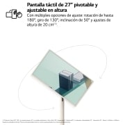 LG  LG StanbyMe el único Smart TV portátil y táctil que te acompa?a estés donde estés., 27ART10AKPL