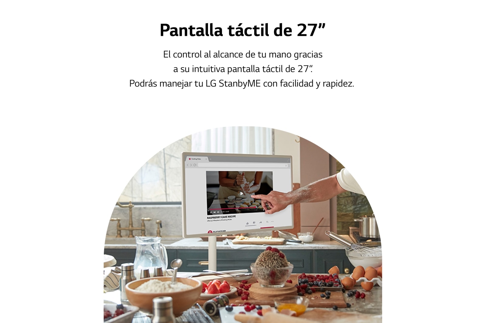 LG  LG StanbyMe el único Smart TV portátil y táctil que te acompa?a estés donde estés., 27ART10AKPL