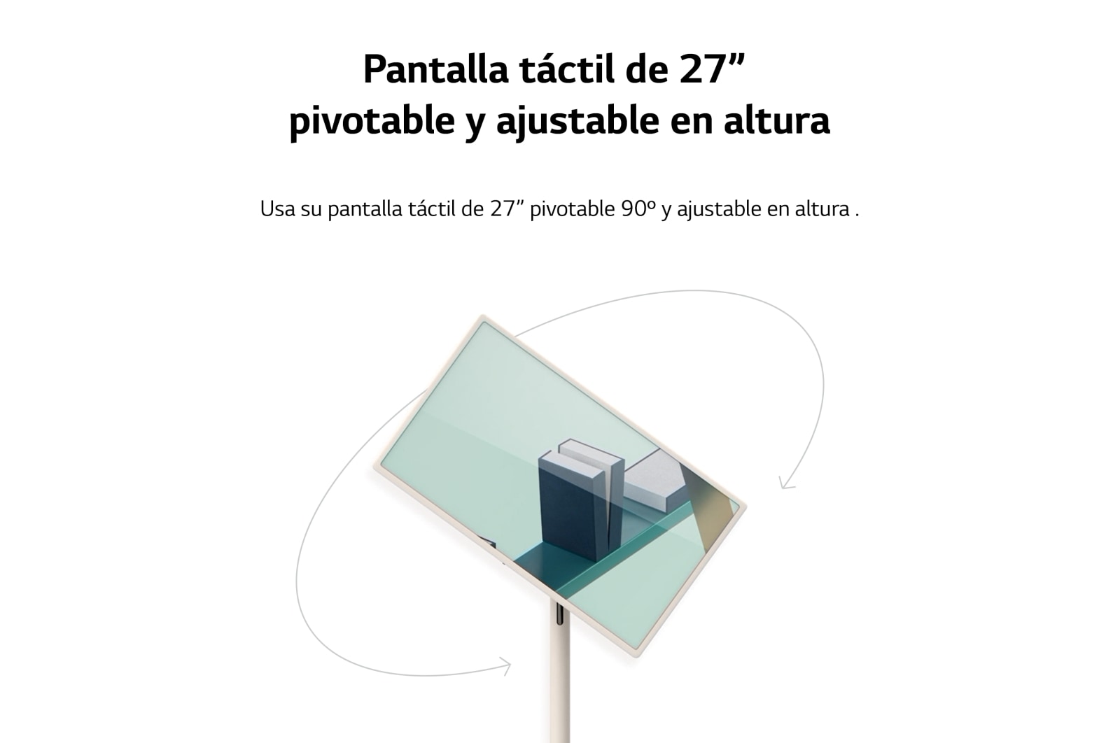 LG  LG StanbyMe el único Smart TV portátil y táctil que te acompa?a estés donde estés., 27ART10AKPL