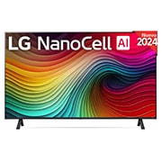LG 43 pulgadas TV LG NANOCELL 4K serie AI NANO81  con Smart TV WebOS24, 43NANO81T6A