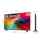 LG 50 pulgadas TV LG NANOCELL 4K serie AI NANO81  con Smart TV WebOS24, 50NANO81T6A