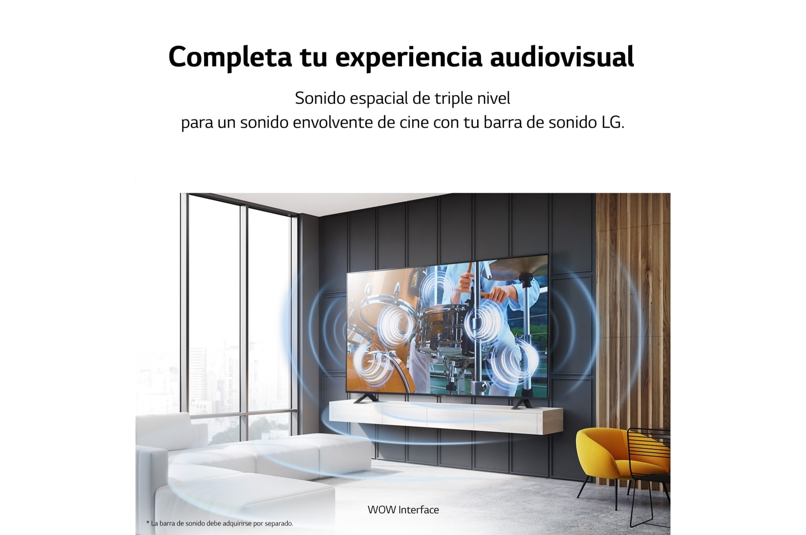 LG TV LG  UHD 4K de 50'' Serie 80, Procesador Alta Potencia, HDR10 / Dolby Digital Plus, Smart TV webOS23., 50UR80006LJ