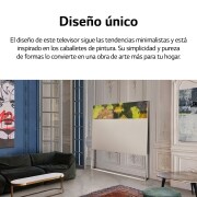 LG Televisor LG  4K OLED evo EASEL, Procesador Inteligente de Máxima Potencia 4K a9 Gen 5 con IA, compatible con el 100% de formatos HDR, HDR Dolby Vision y Dolby Atmos.  Smart TV webOS22. Exclusivo y elegante dise?o en caballete., 65ART90E6QA