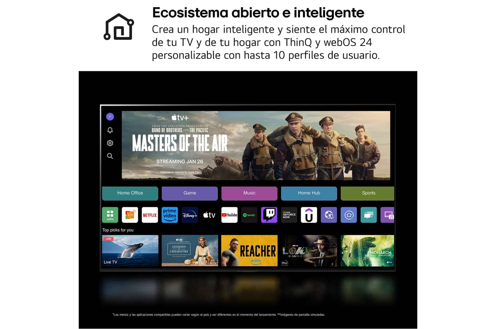 LG 65 pulgadas TV LG NANOCELL 4K serie AI NANO81  con Smart TV WebOS24, 65NANO81T6A