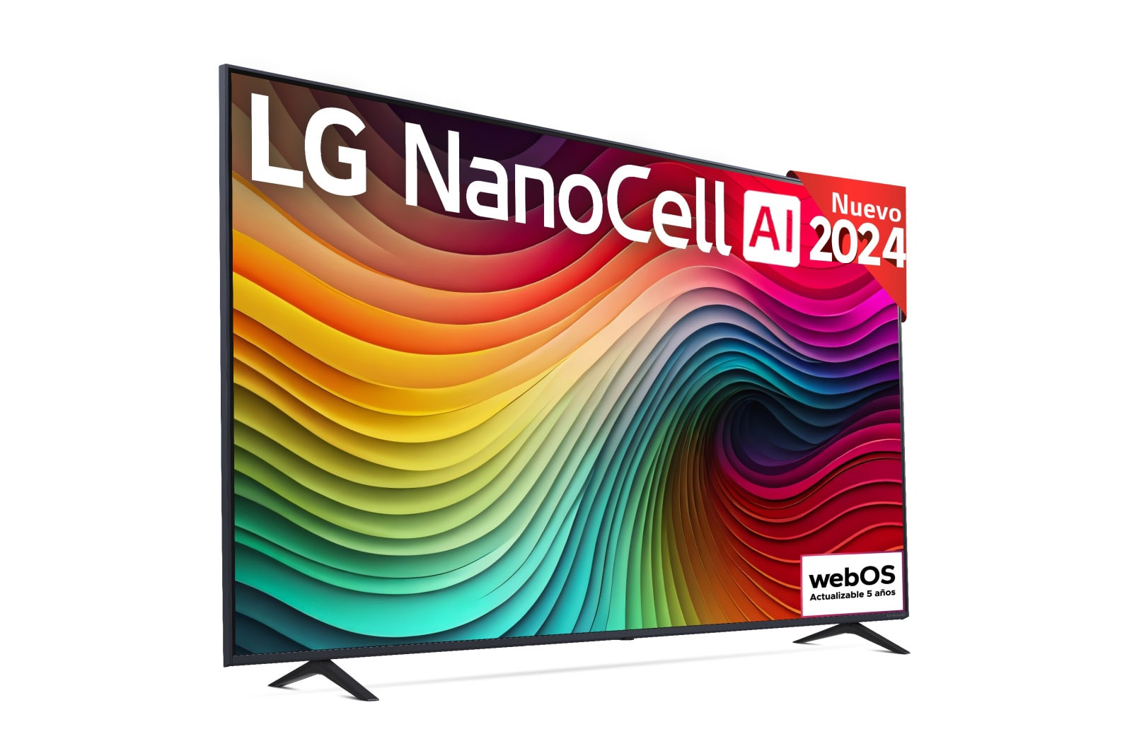 LG 75 pulgadas TV LG NANOCELL 4K serie AI NANO81  con Smart TV WebOS24, 75NANO81T6A