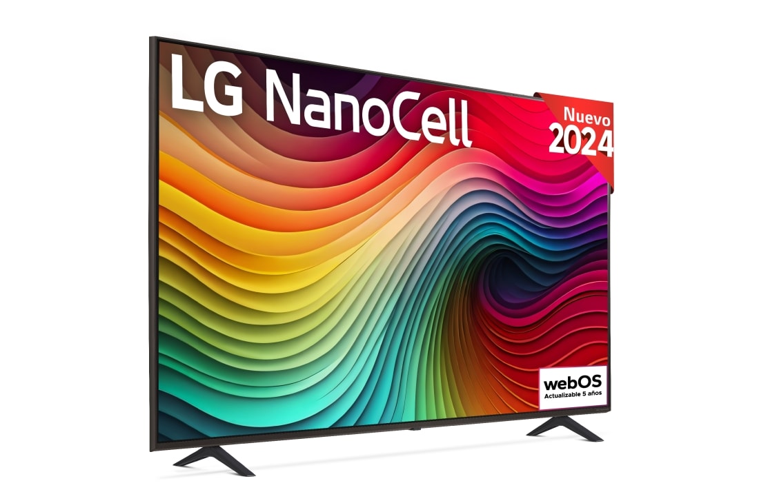 LG 75 pulgadas TV LG NANOCELL 4K serie AI NANO82  con Smart TV WebOS24, 75NANO82T6B