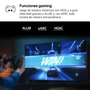 LG 75 pulgadas TV LG NANOCELL 4K serie AI NANO82  con Smart TV WebOS24, 75NANO82T6B