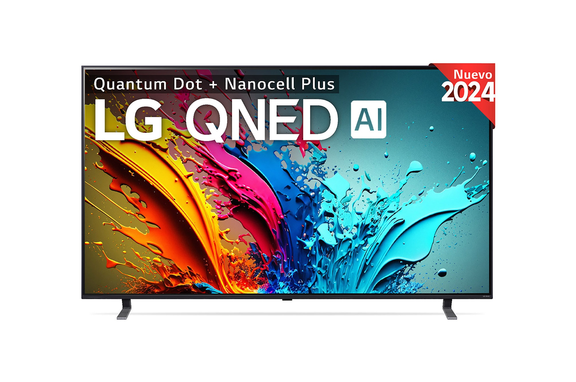 LG 86 pulgadas TV LG QNED 4K serie AI QNED86  con Smart TV WebOS24, 86QNED86T6A