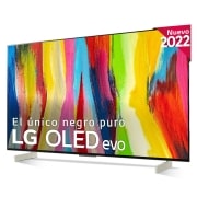 LG Televisor LG  4K OLED evo, Procesador Inteligente de Máxima Potencia 4K a9 Gen 5 con IA, compatible con el 100% de formatos HDR, HDR Dolby Vision, Dolby Atmos, Smart TV webOS22, el mejor TV para Gaming., OLED42C26LB