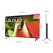 Vista lateral del LG OLED TV, OLED B4