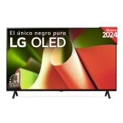 Vista frontal de la televisión LG OLED