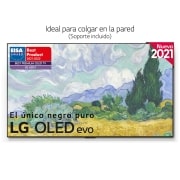 Vista frontal de LG 4K OLED, SmartTV webOS 6.0, Procesador Inteligente 4K α9 Gen4 con AI, HDR Dolby Vision, DOLBY ATMOS [Clase de eficiencia energética G] OLED65G16LA