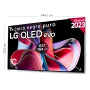 LG TV LG OLED evo 4K de 65'' G3, Procesador Máxima Potencia, Dolby Vision / Dolby ATMOS, Smart TV webOS23, el mejor TV para Gaming. Perfecta Integración en Pared., OLED65G36LA