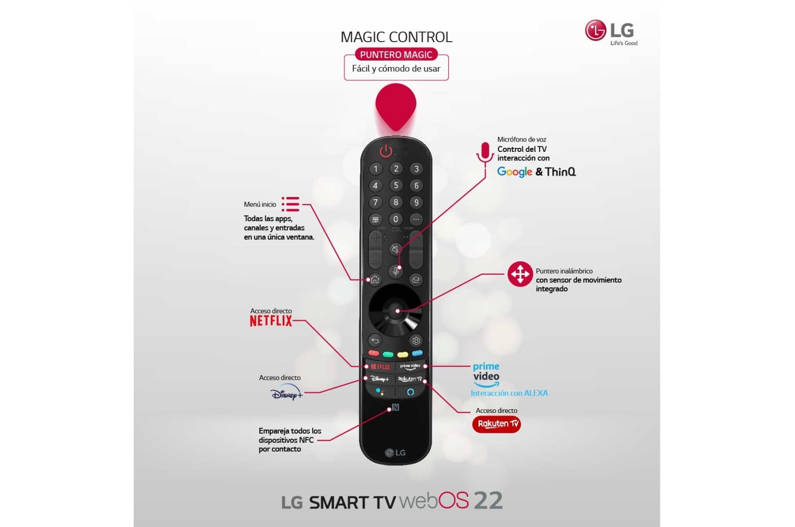 LG Televisor LG  4K OLED evo, Procesador Inteligente de Máxima Potencia 4K a9 Gen 5 con IA, compatible con el 100% de formatos HDR, HDR Dolby Vision, Dolby Atmos, Smart TV webOS22, el mejor TV para Gaming. , OLED77C26LD