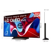 LG 77 pulgadas Smart TV LG OLED evo AI C4 4K 2024, OLED77C46LA
